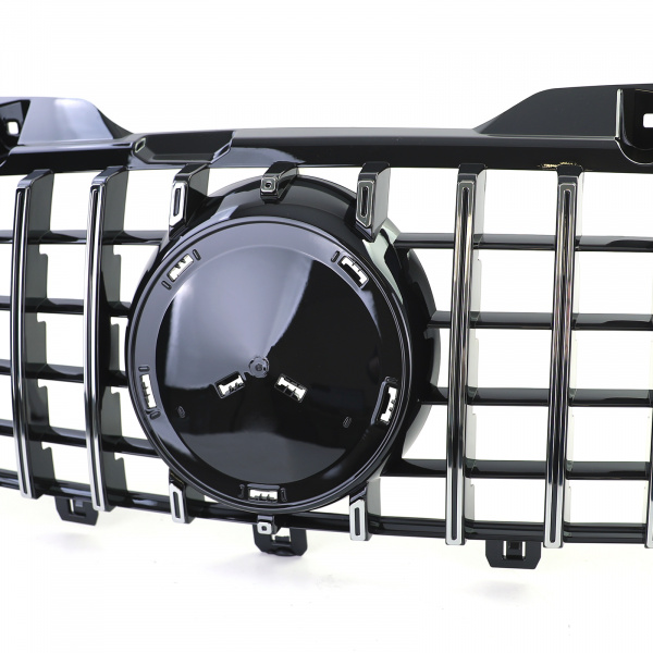 Upgrade Sportgrill / Kühlergrill für Mercedes Benz Sprinter W906 06-13 Hochglanz schwarz/chrom