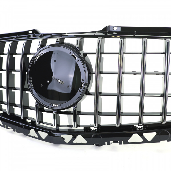 Upgrade Sportgrill / Kühlergrill für Mercedes Benz Sprinter W906 (Facelift) 13-18 Hochglanz schwarz/chrom