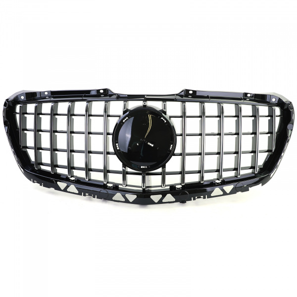 Upgrade Sportgrill / Kühlergrill für Mercedes Benz Sprinter W906 (Facelift) 13-18 Hochglanz schwarz/chrom