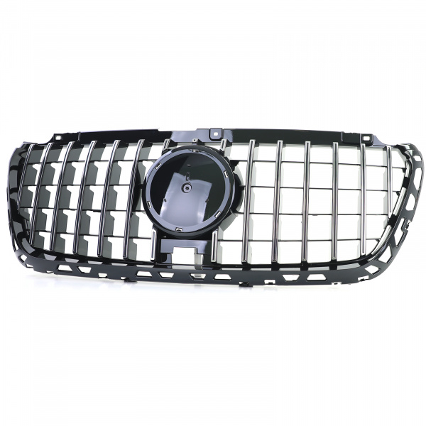 Upgrade Sportgrill / Kühlergrill für Mercedes Benz Sprinter W907/910 18+ Hochglanz schwarz / Chrom
