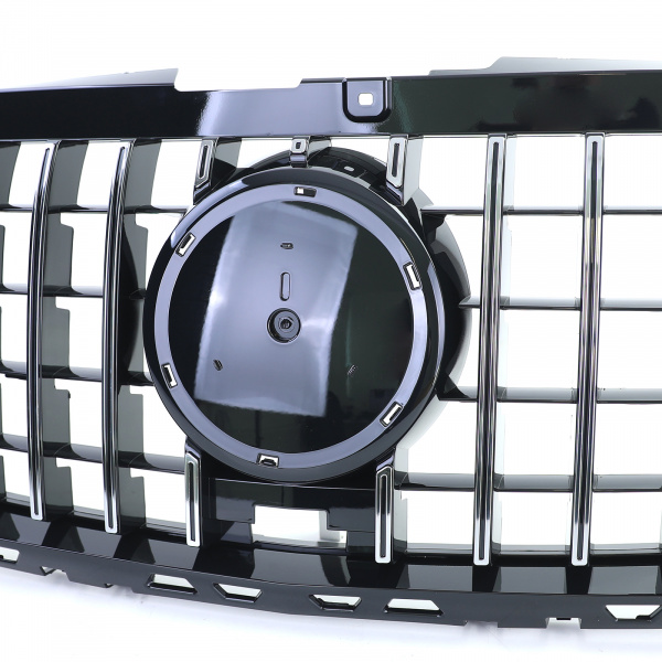 Upgrade Sportgrill / Kühlergrill für Mercedes Benz Sprinter W907/910 18+ Hochglanz schwarz / Chrom