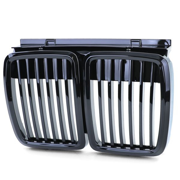 Upgrade Design Sport Kühlergrill / Nieren für BMW 3er E30 87-94 schwarz hochglanz