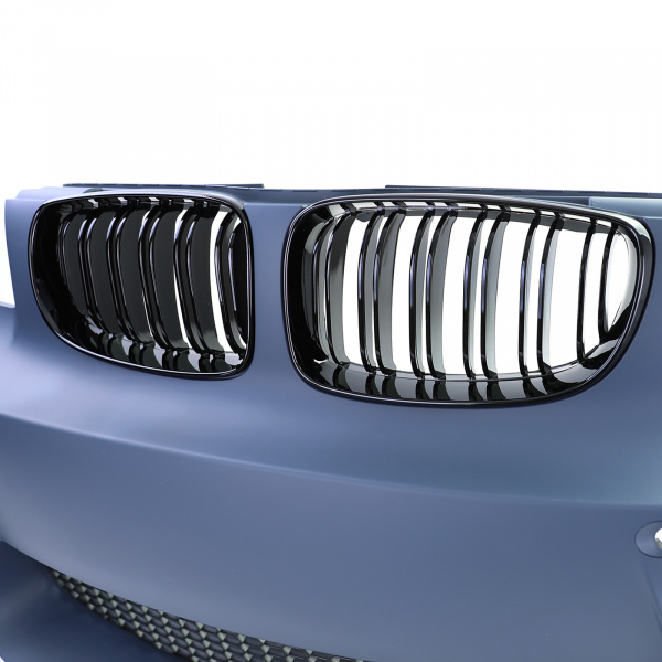 Upgrade Design Frontstoßstange für BMW 1er E81/E82/E87/E88 04-14 Sport Design Komplettset mit ABE