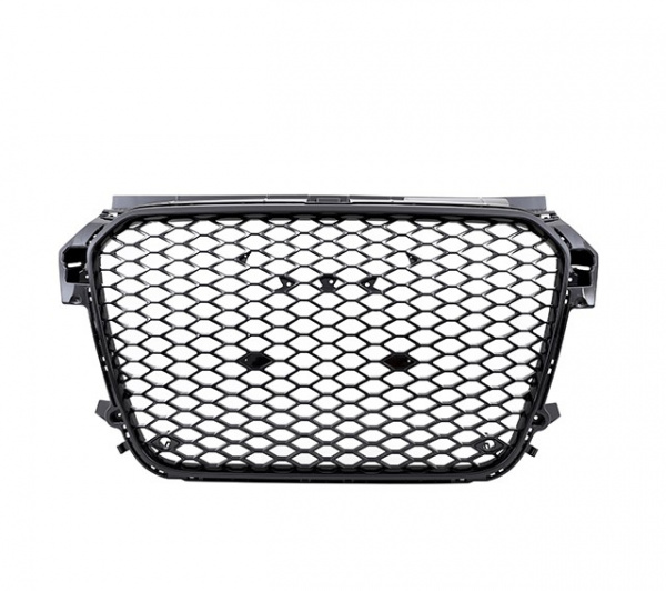 Upgrade Sportgrill Kühlergrill für Audi A1 (8X) 10-15 Hochglanz schwarz