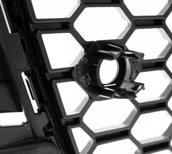 Set Wabendesign Kühlergrill Wabengrill Schwarz Glanz +Gitter passend für Audi A3 8V 12-16 nur S-Line