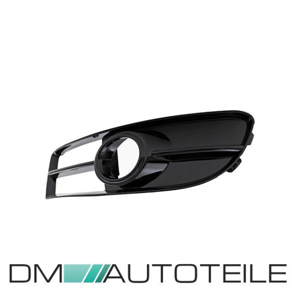 Stoßstangengitter SET hochglanz Schwarz passt für Audi A4 B7 S-Line ab 2004-2008
