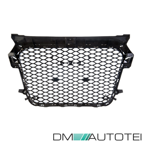 Kühlergrill Waben Grill Chrom Schwarz hochglanz passt für Audi A1 8X 2010-2015 auch quattro