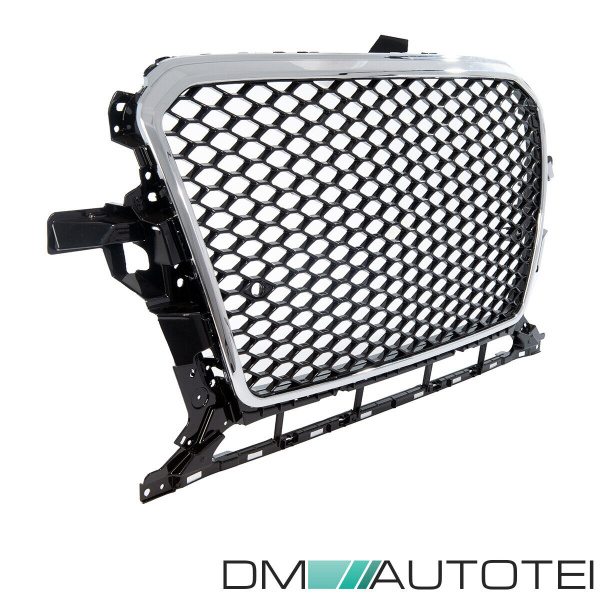 Kühlergrill Wabengrill Sport Chrom Schwarz passt für Audi Q5 8R ab 2012-2017