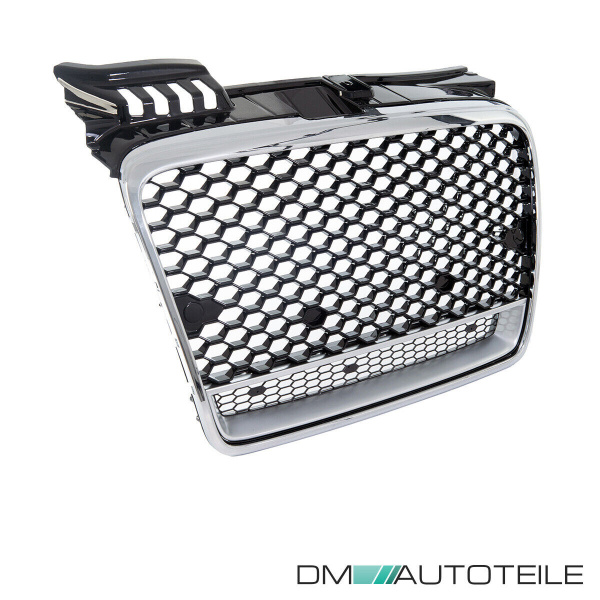 Kühlergrill Wabengrill Chrom Schwarz silber passt für Audi A4 B7 04-08 nicht RS4