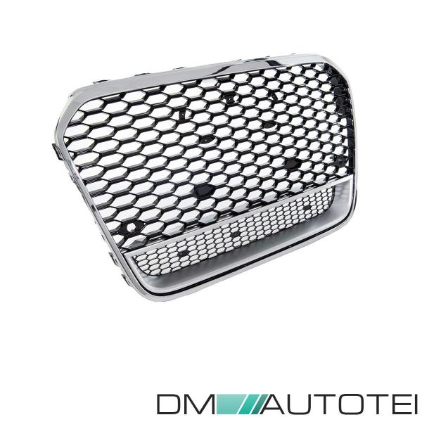 Sport Wabengrill Kühlergrill Chrom Schwarz Silber passt für Audi A6 C7 ab 11-14