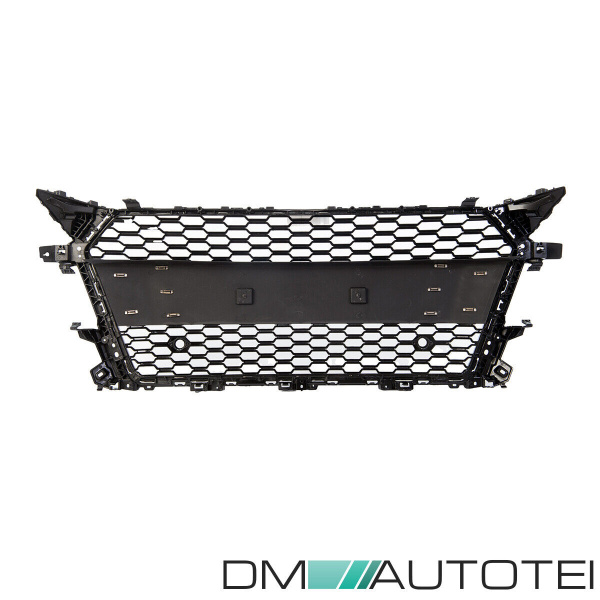 Wabengrill Schwarz glanz komplett Gitter Grill passt für Audi TT 8S FV nicht RS ab 2014-2018