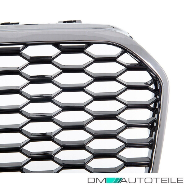 Sport Kühlergrill Chrom Schwarz Silber + Gitter passt für Audi A6 C7 ab 11-14