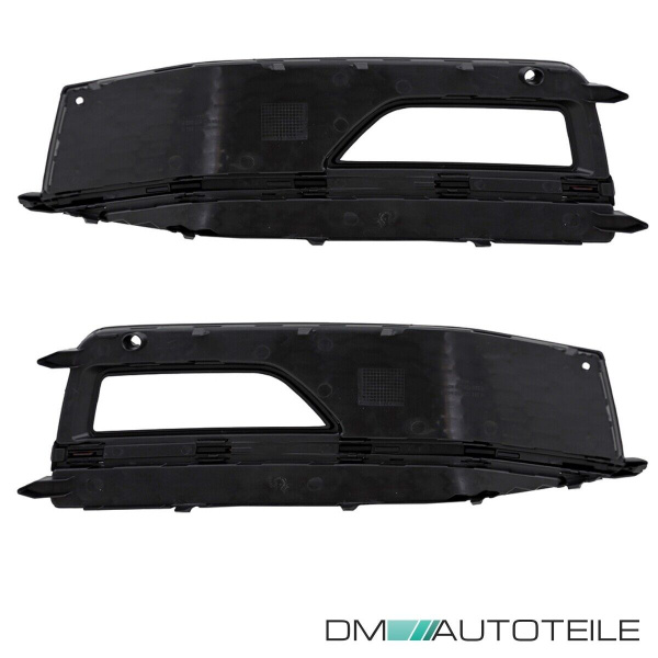 Kühlergrill Wabengrill + Stoßstangengitter SET hochglanz Schwarz passt für Audi A4 B8 S-Line ab 11-15