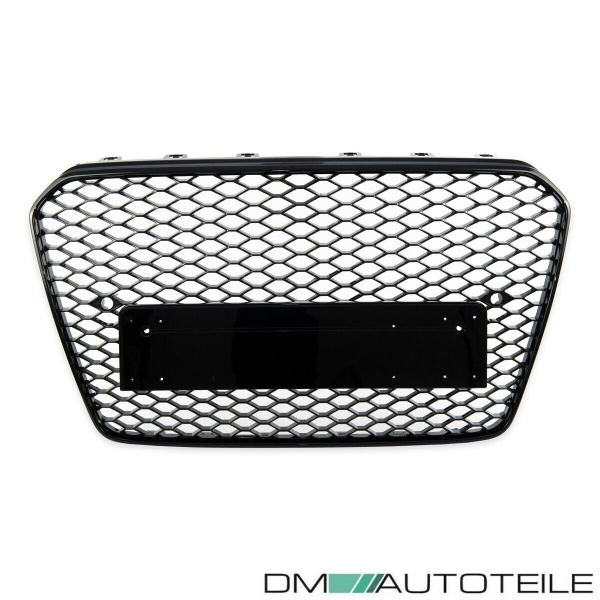 Kühlergrill Wabendesign PDC Schwarz glanz passt für Audi A5 8T Facelift ab 11-17