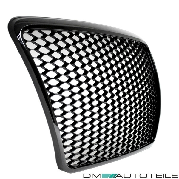 Kühlergrill Wabengrill Schwarz glanz passend für Audi A6 C6 4F Facelift 08-11 nicht RS6