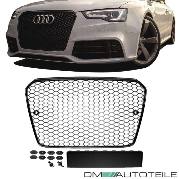 Kühlergrill Wabendesign hochglanz Schwarz passt für Audi A5 8T Facelift 11-17 nicht RS5