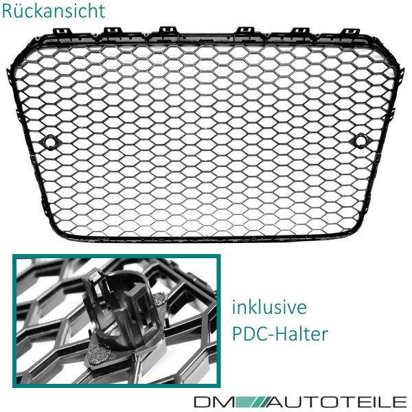 Kühlergrill Wabendesign hochglanz Schwarz passt für Audi A5 8T Facelift 11-17 nicht RS5