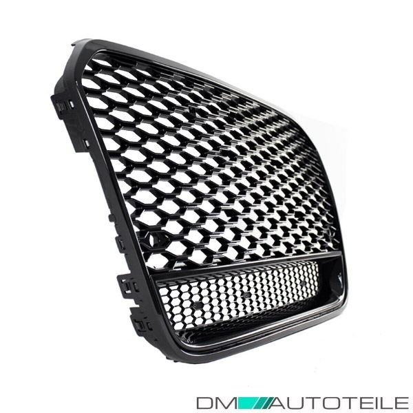Sport Wabendesign Kühlergrill Hochglanz Schwarz passt für Audi A6 4G C7 bj 10-14 außer RS6 S6