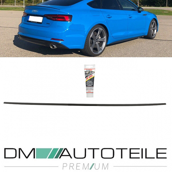 SET Sport-Heckspoiler Hecklippe grundiert + Kleber passt für Audi A5 B9 F5 Sportback 5-Türer auch RS5