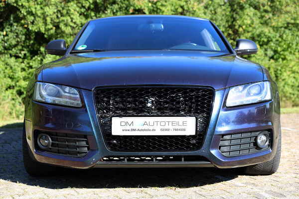 Kühlergrill Grill Wabendesign hochglanz Schwarz lackiert passt für Audi A5 8T Baujahr 2007-2011 nicht RS5