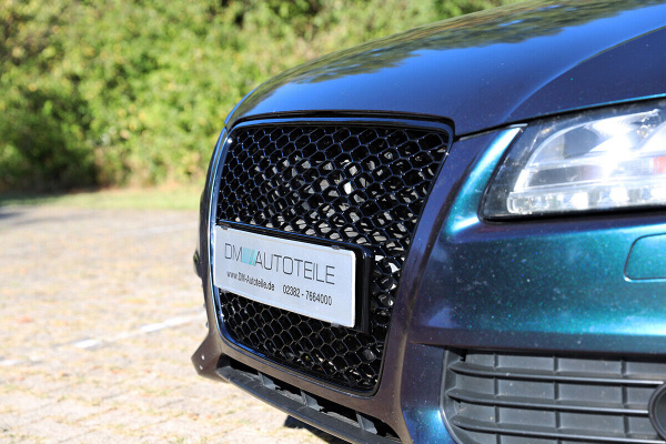 Kühlergrill Grill Wabendesign hochglanz Schwarz lackiert passt für Audi A5 8T Baujahr 2007-2011 nicht RS5