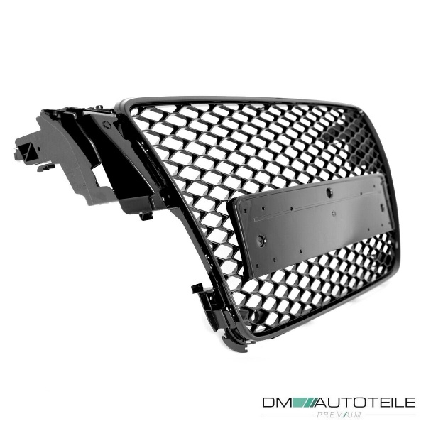 Kühlergrill Grill Wabendesign hochglanz Schwarz lackiert passt für Audi A5 8T Baujahr 2007-2011 nicht RS5