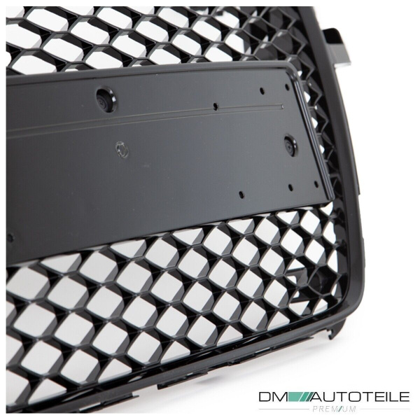 Kühlergrill Grill Wabendesign hochglanz Schwarz lackiert passt für Audi A5 8T Baujahr 2007-2011 nicht RS5