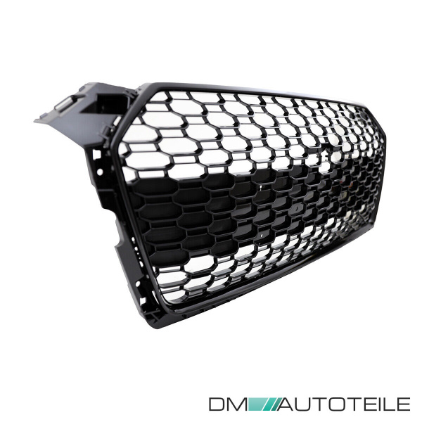 Kühlergrill Grill Wabendesign hochglanz Schwarz lackiert passt für Audi A5 F5 außer RS5