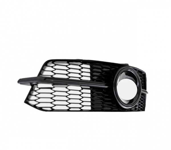 Upgrade Nebelscheinwerfer Gitter für Audi A6 4G (C7) Hochglanz schwarz in Wabengitter Design 14-18