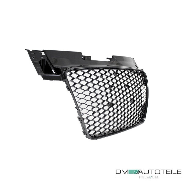 Kühlergrill Wabengrill Schwarz glanz passt für Audi TT 8J 06-16 ohne RS Emblem
