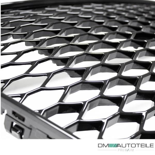 Kühlergrill Wabengrill Schwarz glanz passt für Audi TT 8J 06-16 ohne RS Emblem