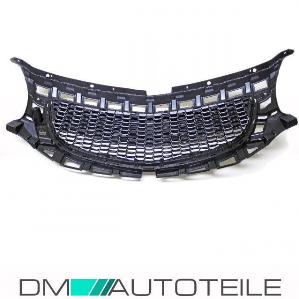 Kühlergrill Schwarz Waben ohne Emblem passend für Umbau OPC-Line Opel Insignia 08-13