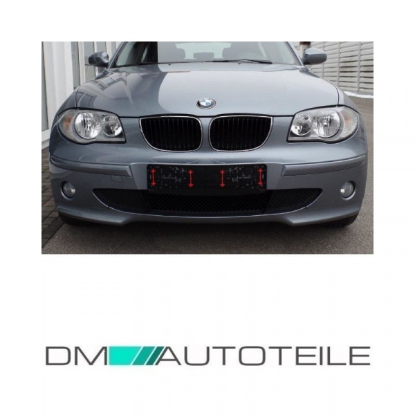 Set Stoßstange 04-07 vorne oben ohne SRA+Spoiler grundiert passt für BMW 1er E87