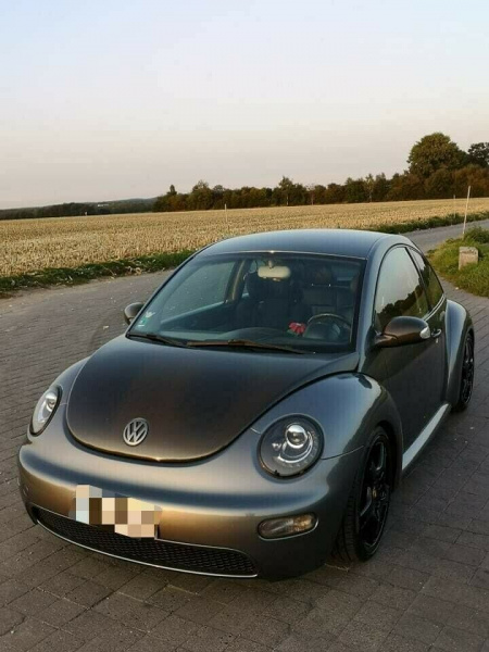 LED Angel Eyes Scheinwerfer + LED Rückleuchten Set für VW New Beetle 98-05 schwarz