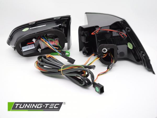 VOLL LED Upgrade Design Rückleuchten Set für VW Golf 7 (VII) Variant (Kombi) 12-17 smoke/schwarz mit dynamischem LED Blinker, ohne LED vom Werk aus