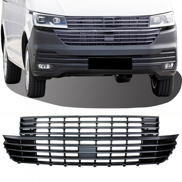 Upgrade Sportgrill / Kühlergrill für Volkswagen T6.1 ab 2019 matt schwarz