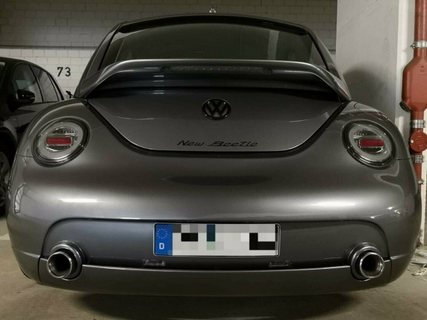 LED Angel Eyes Scheinwerfer + LED Rückleuchten Set für VW New Beetle 98-05 schwarz