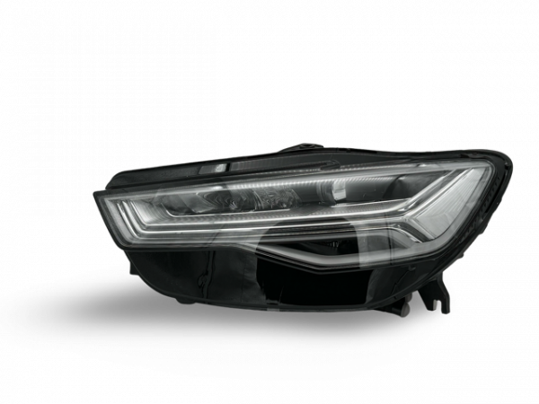 Voll LED Tagfahrlicht Scheinwerfer Set passend für Audi A6 4G (C7) Facelift 15-18 schwarz mit LED Blinker