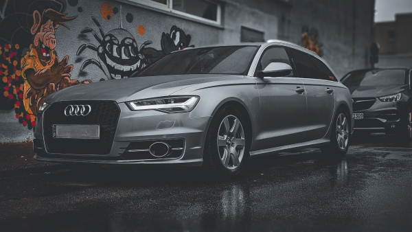Voll LED Tagfahrlicht Scheinwerfer Set für Audi A6 4G (C7) Facelift 15-18 schwarz mit LED Blinker
