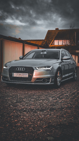 Voll LED Tagfahrlicht Scheinwerfer Set für Audi A6 4G (C7) Facelift 15-18 schwarz mit LED Blinker
