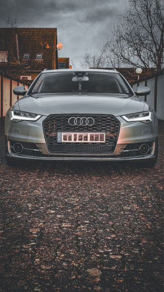 Voll LED Tagfahrlicht Scheinwerfer Set für Audi A6 4G (C7) Facelift 15-18 schwarz mit LED Blinker