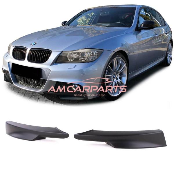 Upgrade Sport Design Flaps / Spoiler Set für BMW 3er (E90) Limousine (E91) Touring Facelift 08-11 matt schwarz