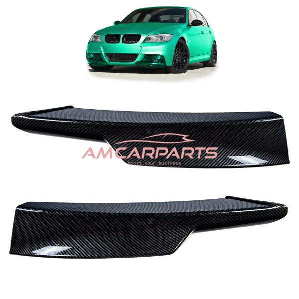 Upgrade Sport Design Flaps / Spoiler Set passend für BMW 3er (E90) Limousine (E91) Touring Facelift 08-11 Carbon-Optik
