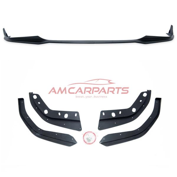 Upgrade Sport Design Frontspoilerlippe / Frontspoiler passend für BMW 3er (G20) Limousine (G21) Touring (Vor-Facelift) 2019+ matt schwarz