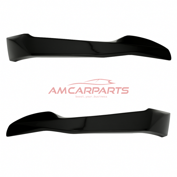 Upgrade Sport Design Frontspoilerlippe / Frontspoiler passend für BMW 5er (G30, G31) Limousine und Touring Vor-Facelift 2010 - 2017 glänzend schwarz