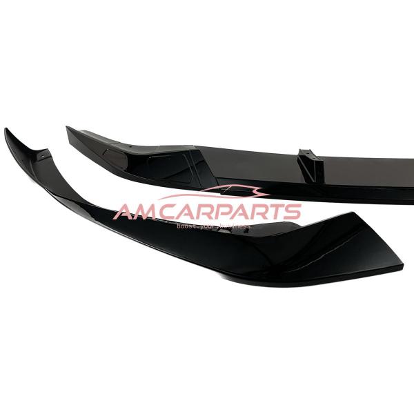 Upgrade Sport Design Frontspoilerlippe / Frontspoiler passend für BMW 5er (G30, G31) Limousine und Touring Facelift 2020 - 2023 glänzend schwarz