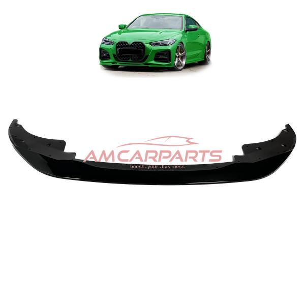 Upgrade Sport Design Frontspoilerlippe / Frontspoiler passend für BMW 4er (G22) Coupé (G23, G83) Cabrio ab 2020+ glänzend schwarz