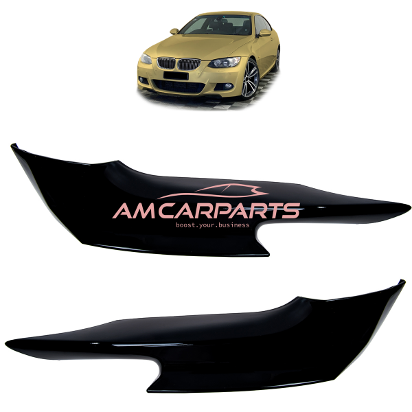 Upgrade Sport Design Flaps / Spoiler Set passend für BMW 3er (E90) Limousine (E91) Touring Vor-Facelift 05-08 Carbon-Optik