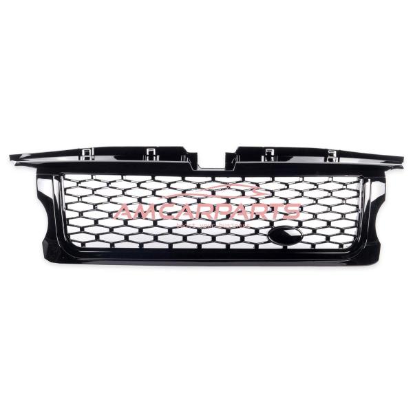 Upgrade Design Sportgrill komplett Schwarz glänzend für LAND ROVER RANGE ROVER SPORT I (L320) Vor-Facelift 2005-2009