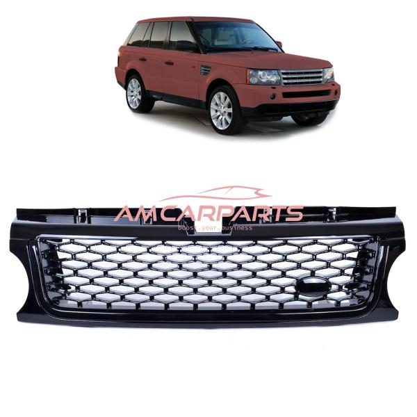 Upgrade Design Sportgrill Hochglanz Schwarz für LAND ROVER RANGE ROVER SPORT I (L320) Facelift 2010-2013